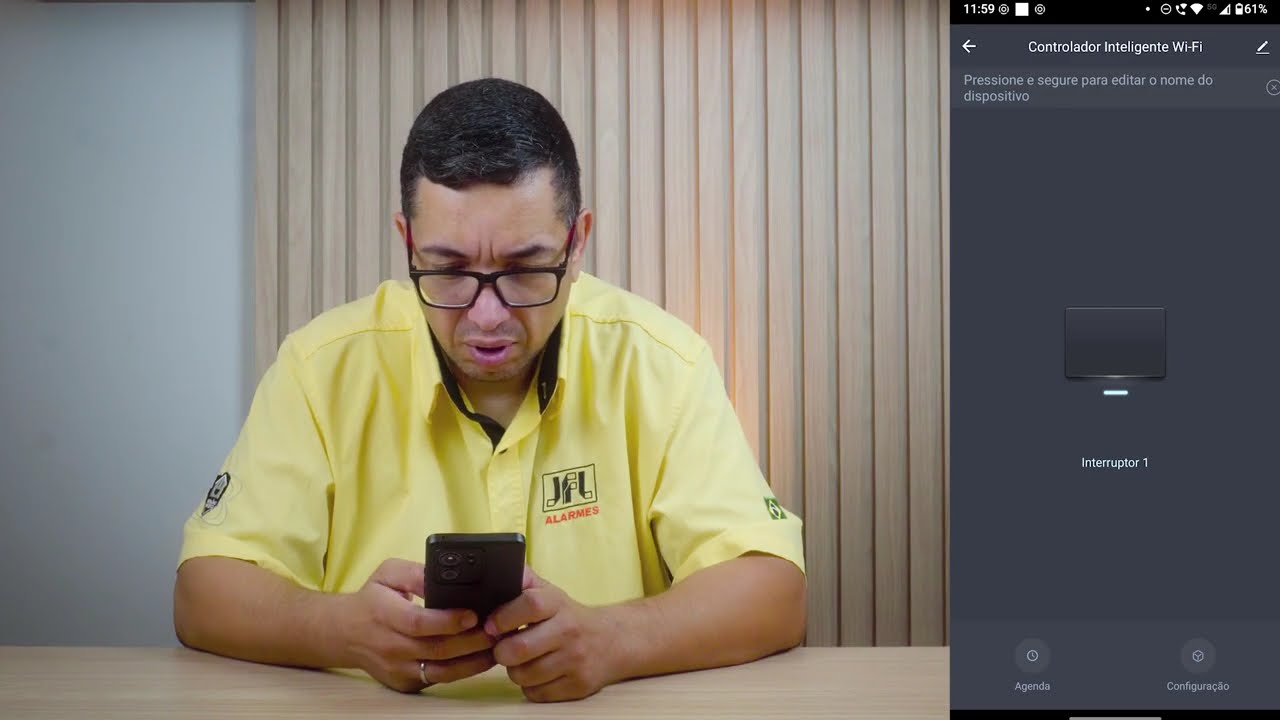 Como fazer a configuração do controlador inteligente SW101 no aplicativo JFL Home
