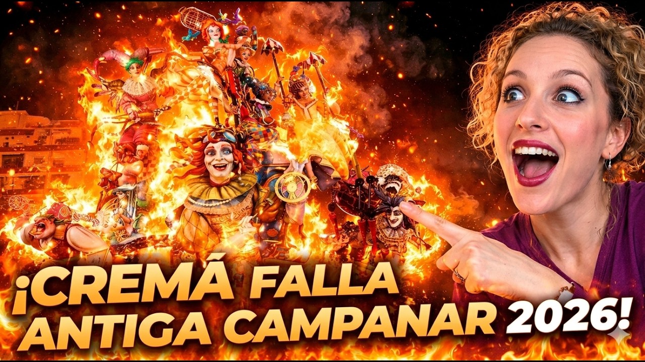 🔥 ADIÓS A LAS FALLAS: La emotiva CREMÀ de la Falla Antiga Campanar 🎇