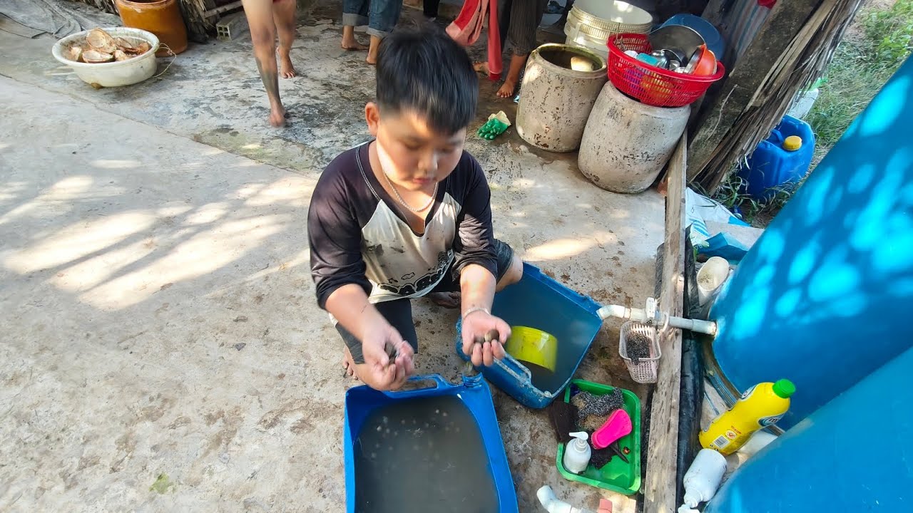 Kem về cà mau ăn tết nhà Bác 2 đi bắt sò huyết ( mùng 2 tết p6 )