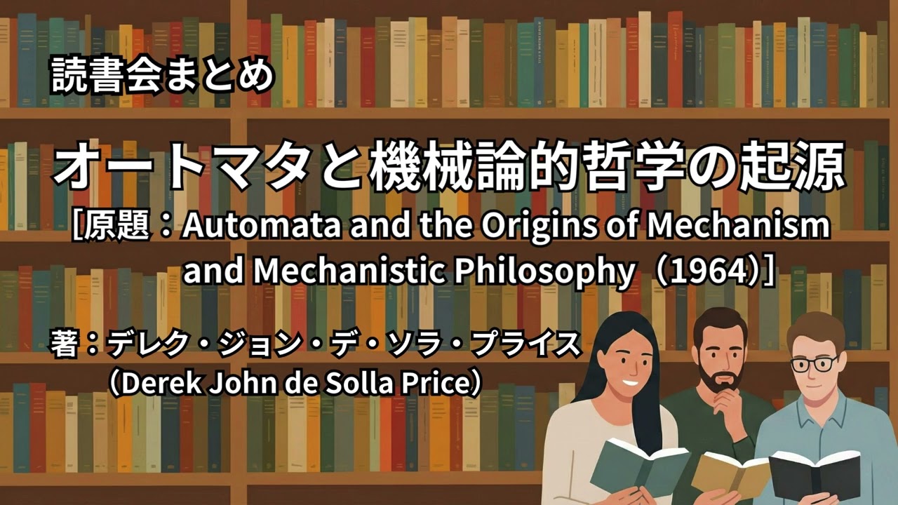 読書会まとめ『オートマタと機械論的哲学の起源（著：デレク・ジョン・デ・ソラ・プライス（Derek John de Solla Price））』