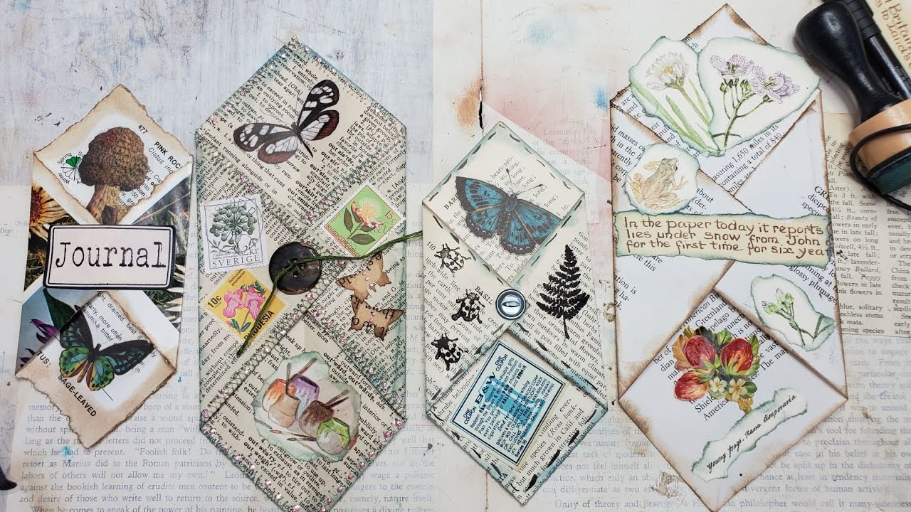 Junk Journal ~ Using Up Book Pages  Ep 10~ The Easy Burrito for Junk Journals! The Paper Outpost! :)