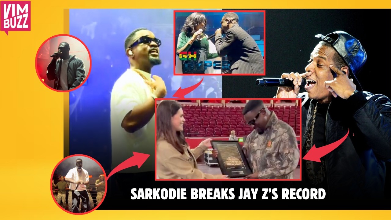 Sarkodie BREAKS Jay Z's Record After 20 Years With UK Rapperholic + Announces 20,000 O2 Arena Show