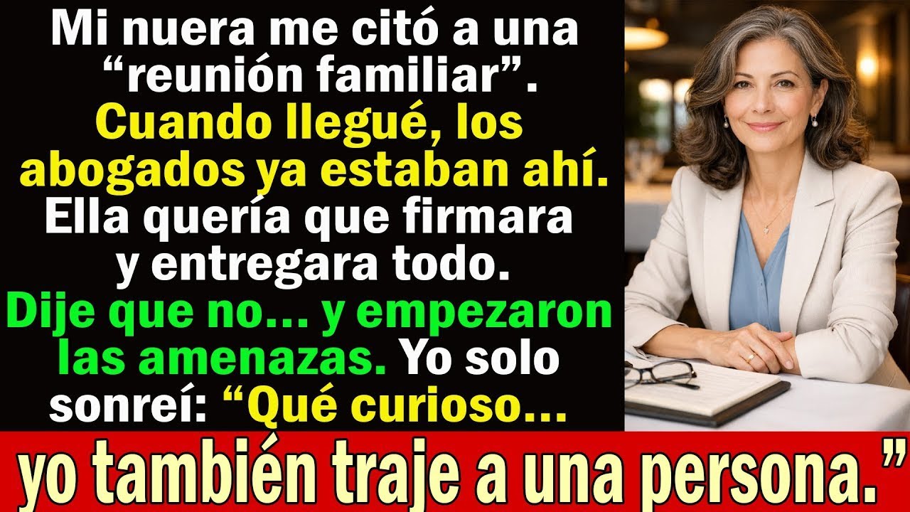 Mi nuera me engañó para ir a una reunión familiar — cuando me negué a entregar la herencia, ellos…