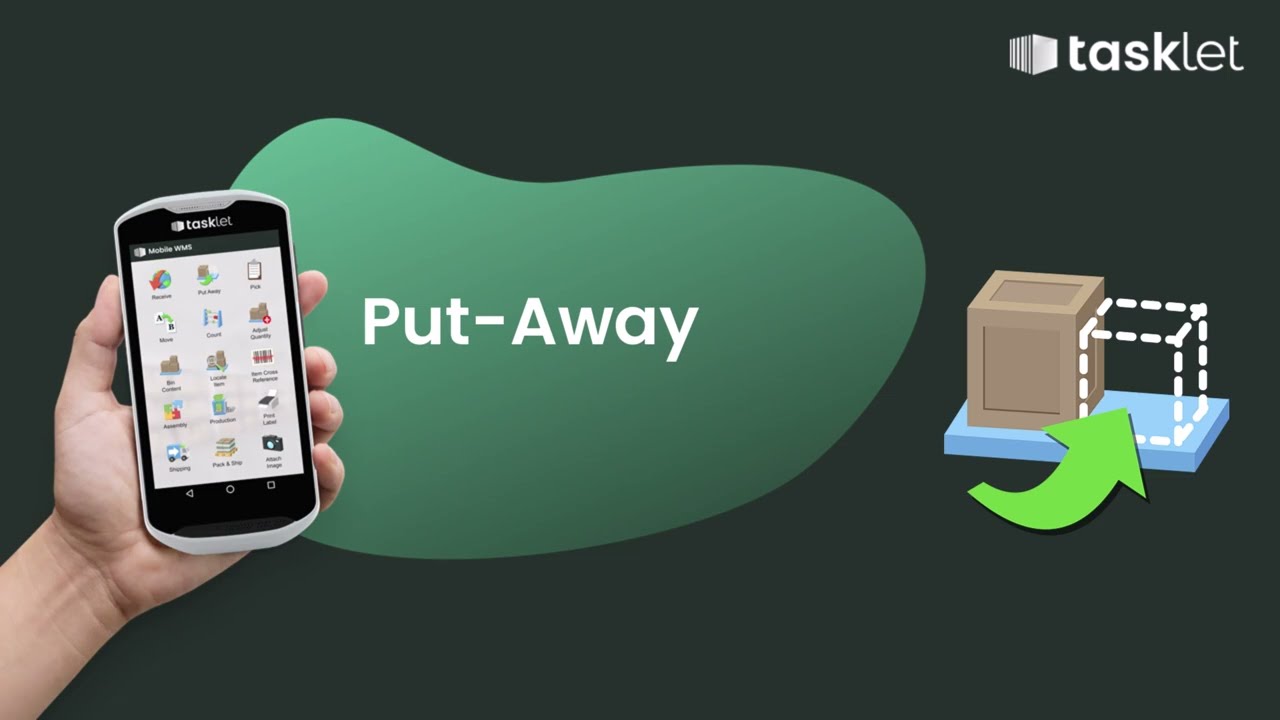 Put away with Tasklet Mobile WMS
