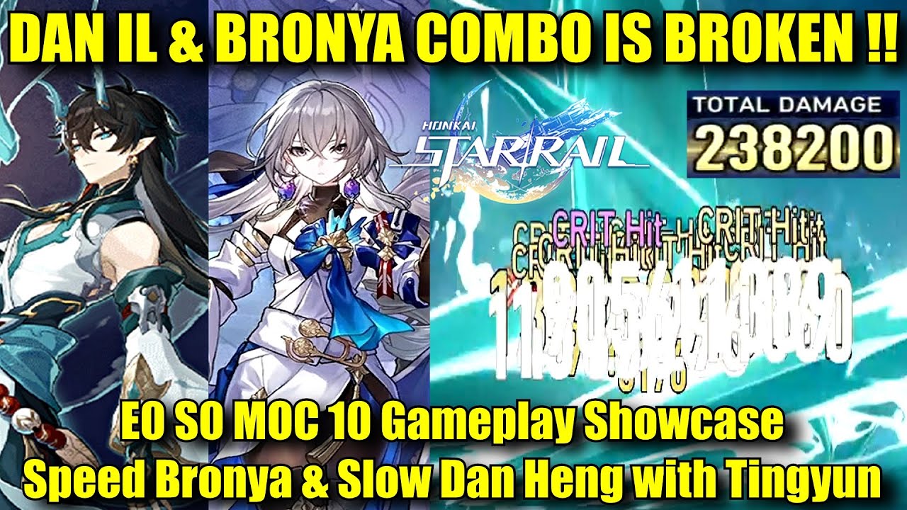 IMBIBITOR LUNAE & BRONYA COMBO IS BROKEN !! E0 S0 MOC 10 Gameplay Showcase with Tingyun