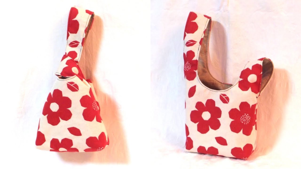 底マチ ＆ 裏地付き  ノット（結び目）バッグの作り方（ワンハンドル　バッグ）／One Handle Knot Bag Tutorial