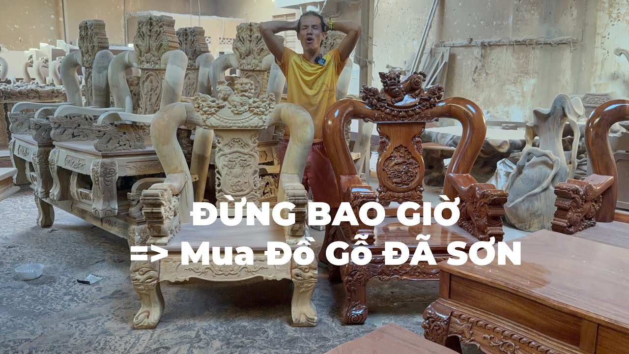 Chiêm ngưỡng Bộ bàn ghế gỗ Tràm Rừng tay 14 đẹp - Lùa Khách
