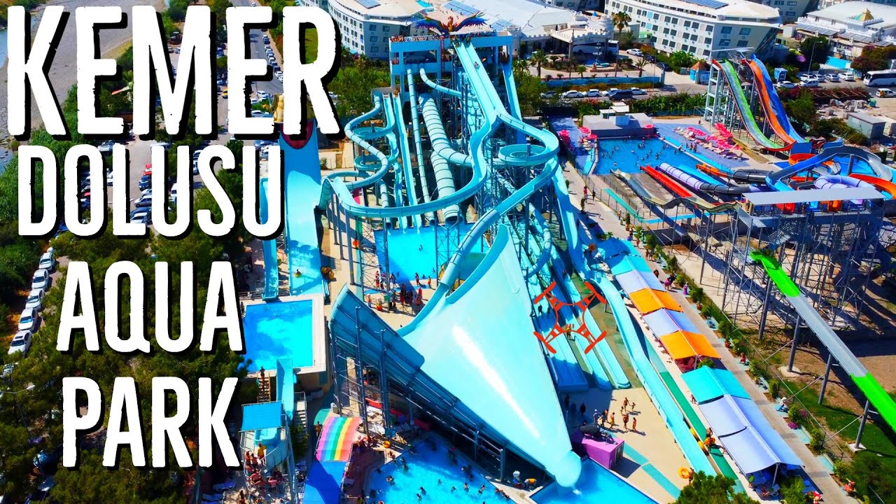 Аквапарк Kemer DoluSu и побережье Финике на дроне - Анталия, Турция #kemer #dolusu #aquapark