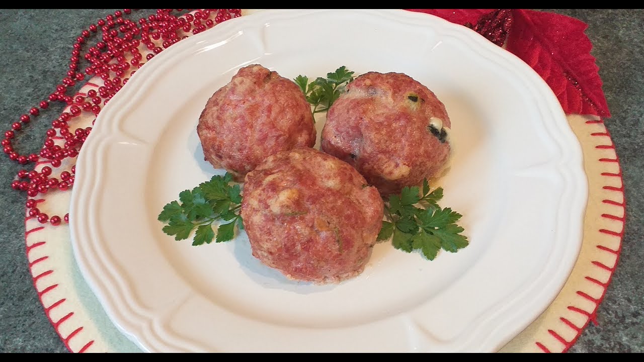 POLPETTE DI CARNE MISTA CON SPINACI E FONTINA