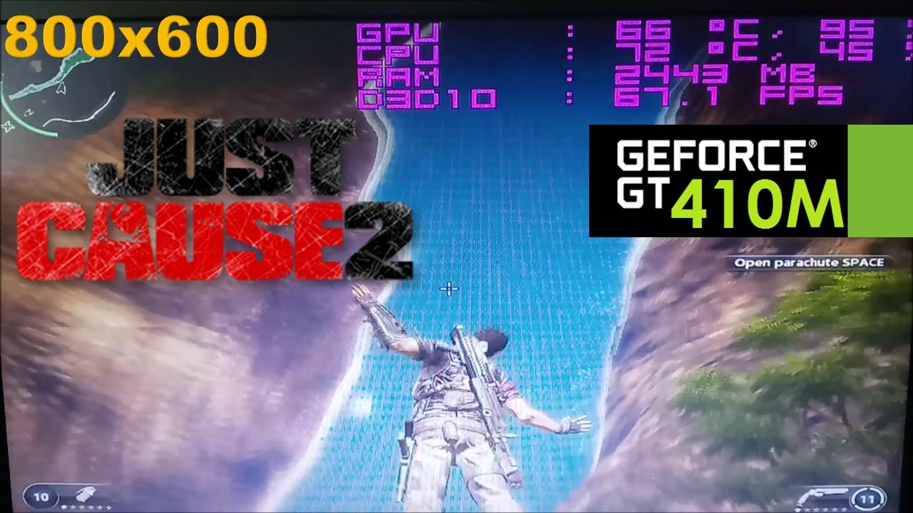 GeForce 410M | Just Cause 2 [i3 2330M]