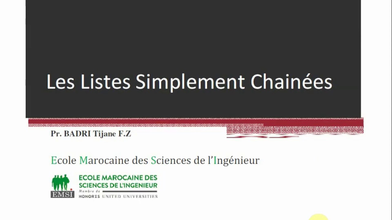 Liste Simplement chaînées Insertion