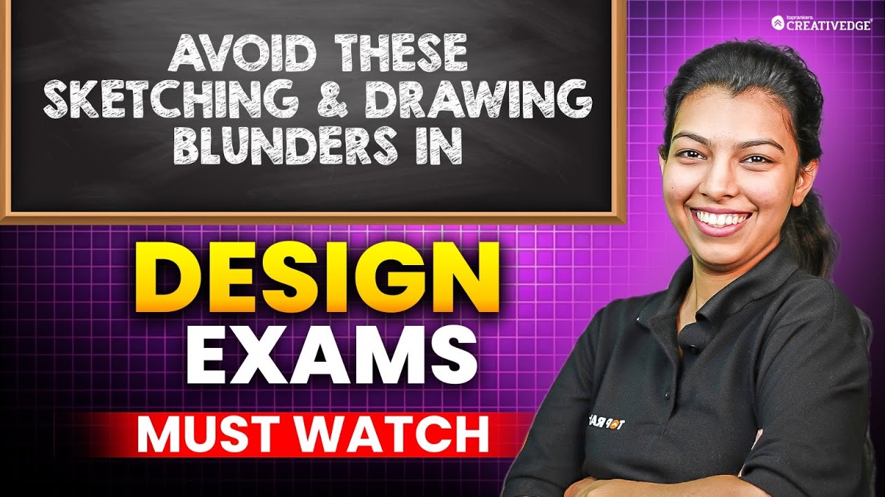 Top 5 Sketching & Drawing Mistakes That Can Ruin Your Design Exam 🚫| Must Watch ⚠️