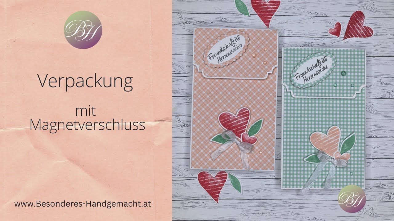 Verpackung mit Magnetverschluss / Rustikaler Strauss / Rustikale Karos / Produkte von Stampin' Up!