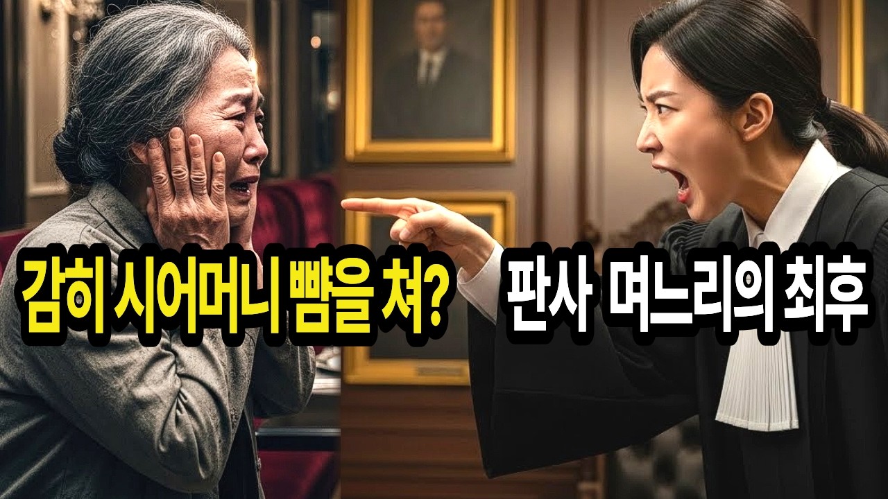사돈 보는 앞에서 내 뺨 때린 판사 며느리...그날로 법복 벗기고 인생 끝장냈습니다   |창작사연|사연드라마|노후사연|오디오북|