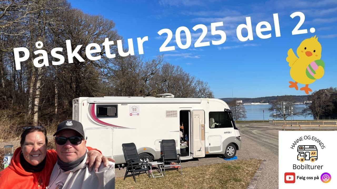 Påsketur i bobil del 2 Vi besøker Uddevalla og kommer til Varberg apelviken camping.