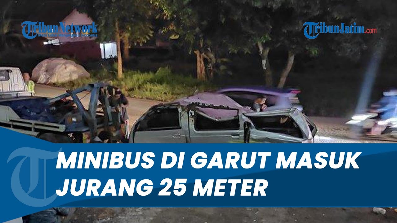 Mobil Rusak Parah, Minibus Masuk Jurang Sedalam 25 Meter di Cisurupan Garut, 4 Orang Terluka