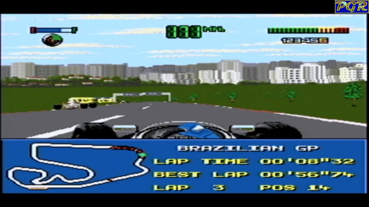 F1 World Championship Edition, Sega Megadrive, no commentary
