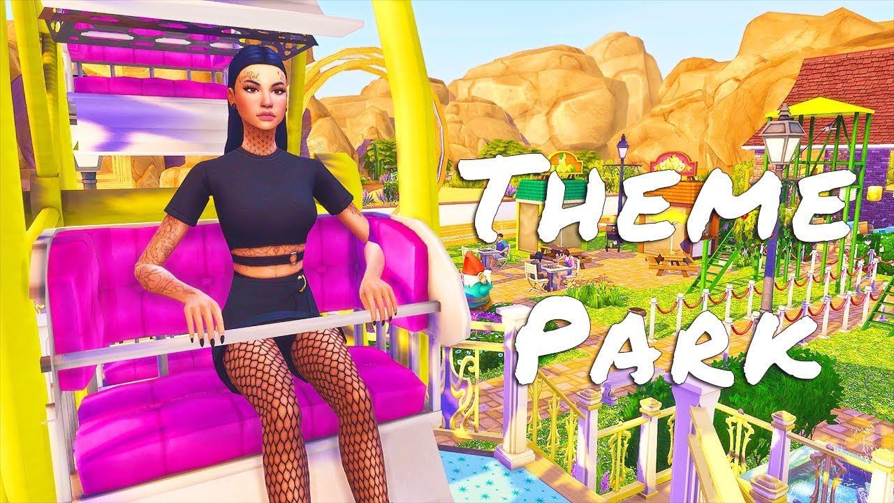 WE HAVE A FUNCTIONAL THEME PARK?!//THE SIMS 4/MOD REVIEW