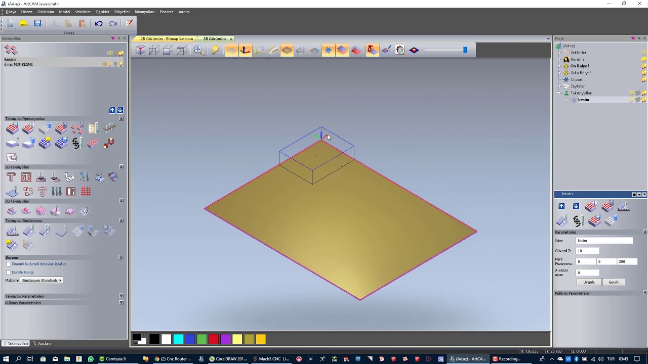 Mach3 ve Artcam Ders