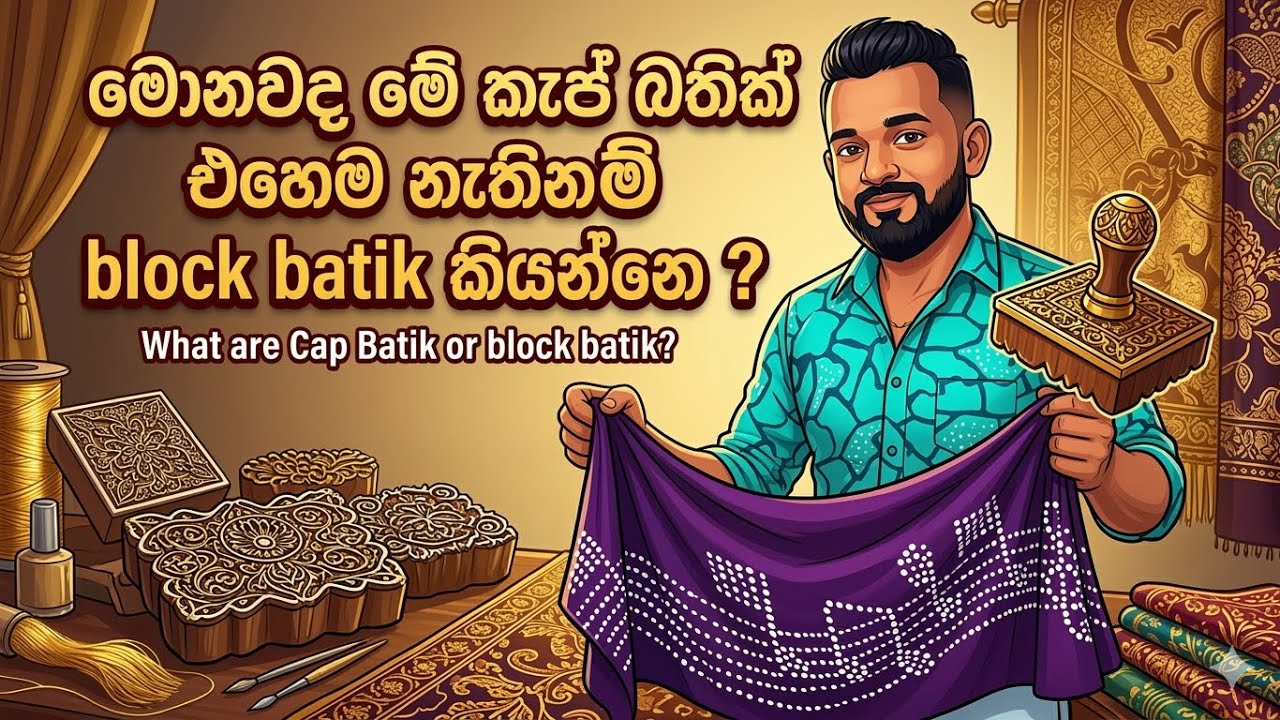 කැප් බතික් නැතිනම් බ්ලොක් බතික් කරන හැටි හරියටම #foryou #viral  #shortsviral  #batik #ishubatik