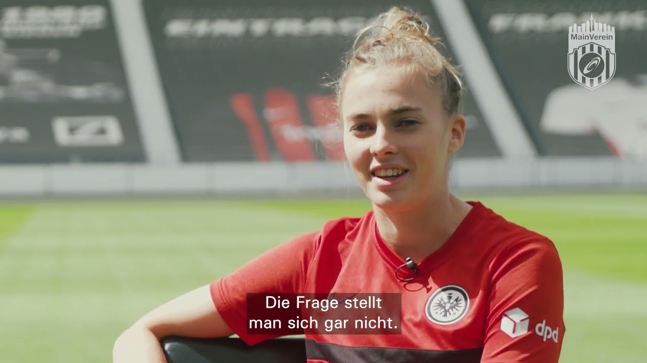 Saskia Matheis und Laura Freigang #MainVerein Eintracht Frankfurt