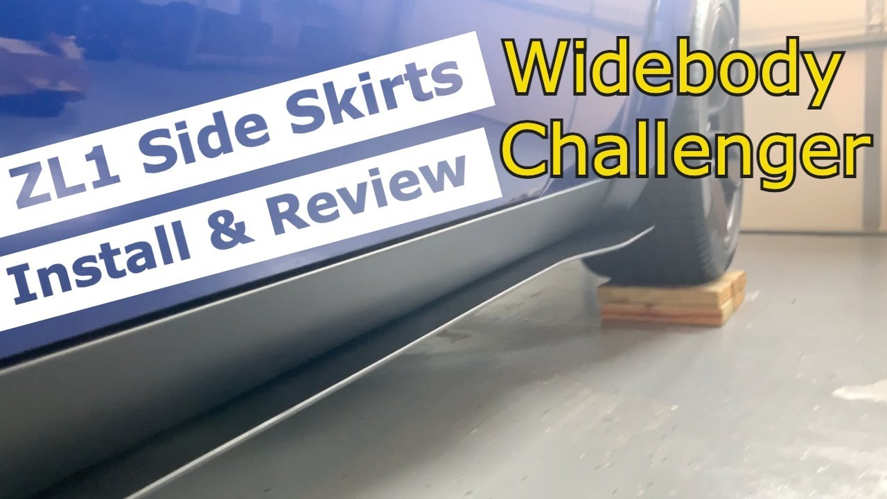 Dodge Challenger Widebody ZL1 Side Skirts Install and Review