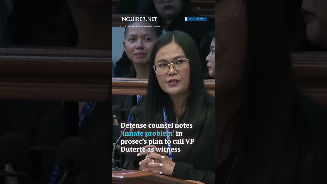 Defense&rsquo;s response on prosecution&rsquo;s call for VP Sara as witness