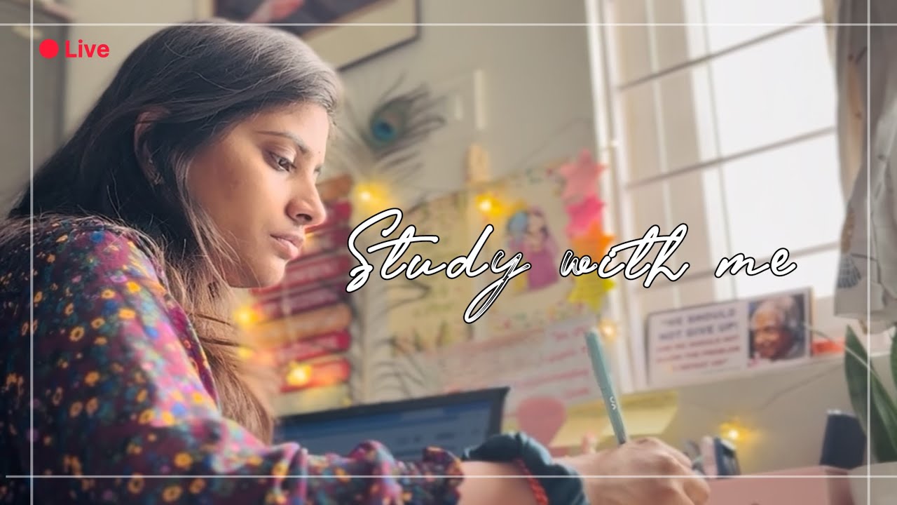 Study With Me LIVE 📖 | 50-10 Pomodoro | UPSC / Competitive Exam Preparation | Deep Focus Room 