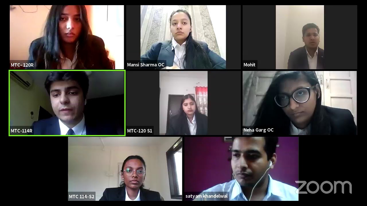 Final Round of Manipal Virtual National Trial Advocacy Competition