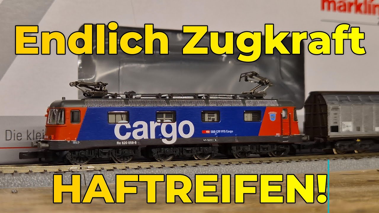 Spur Z - Märklin 88241 - Re 6/6 Spur Z - Zugkraft mit EINEM Haftreifen