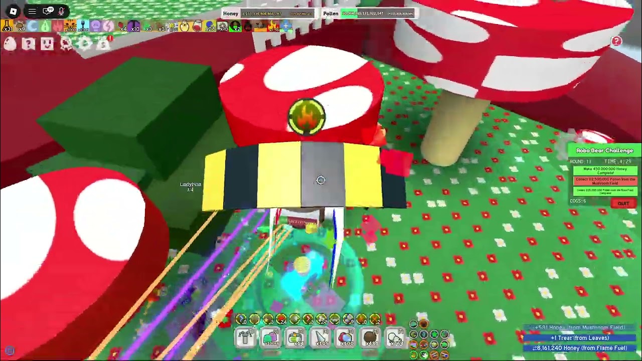 Robo Bear Challenge as a cooked red hive 7
