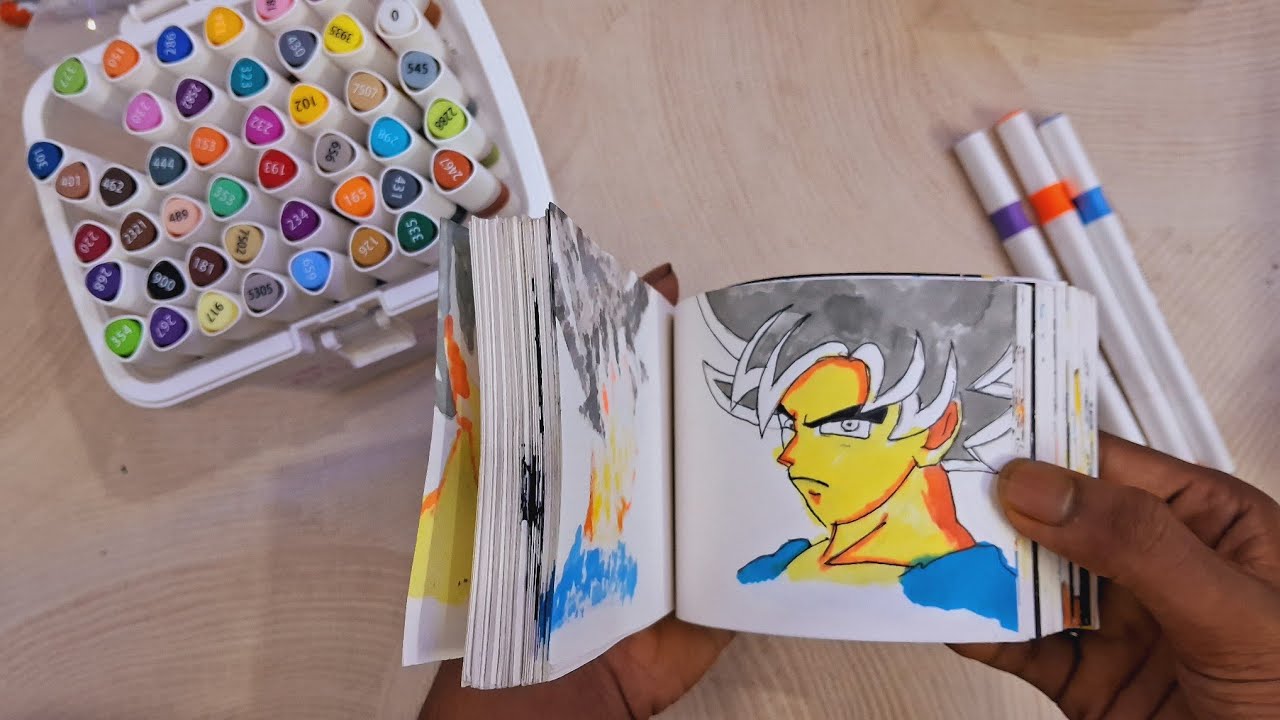 Goku vs jiren fight flipbook animation #flipbook 