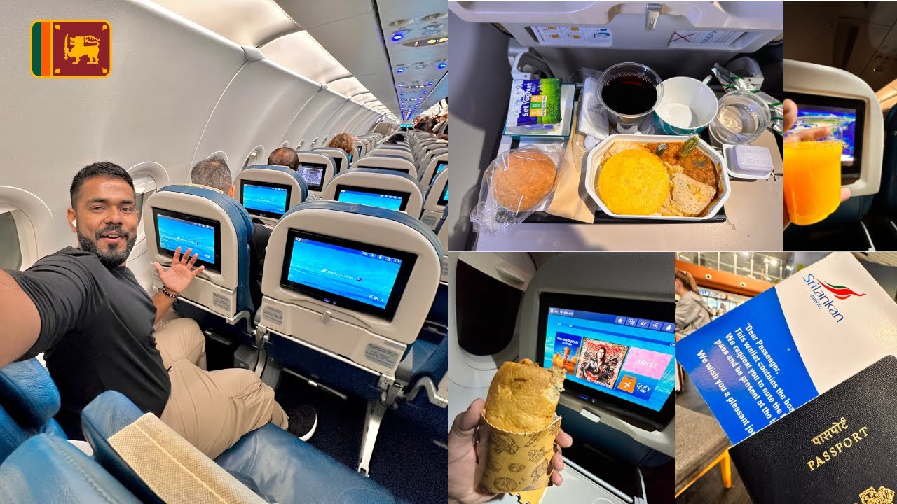 Luxurious SriLankan AIRLINES A321 ECONOMY CLASS journey During CRISIS || Unlimited FOOD ||
