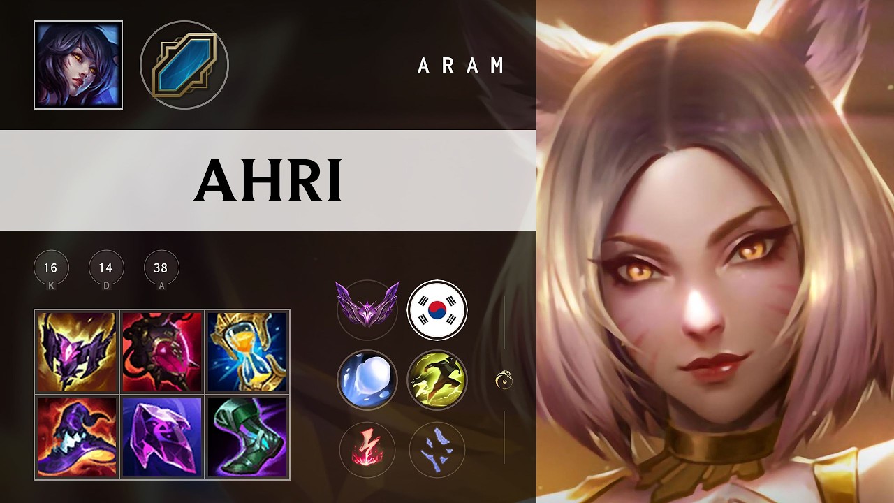 Ahri ARAM - KR Master Patch 26.09