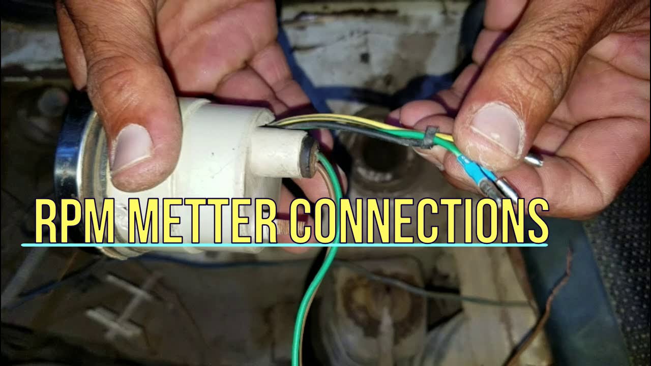 How to connections Rpm metter || tacho meter installation