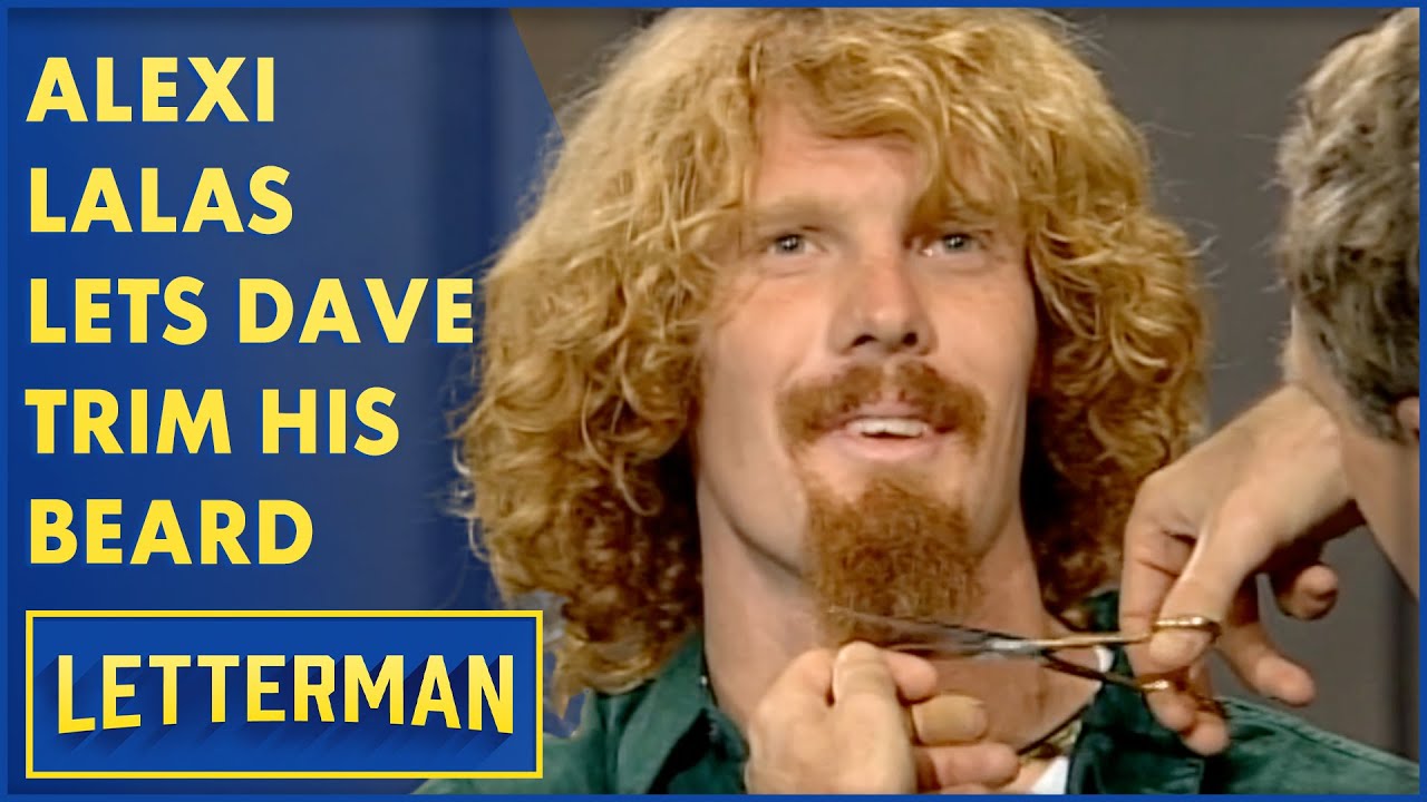 Alexi Lalas Talks Soccer, Lets Dave Trim His Beard | Letterman