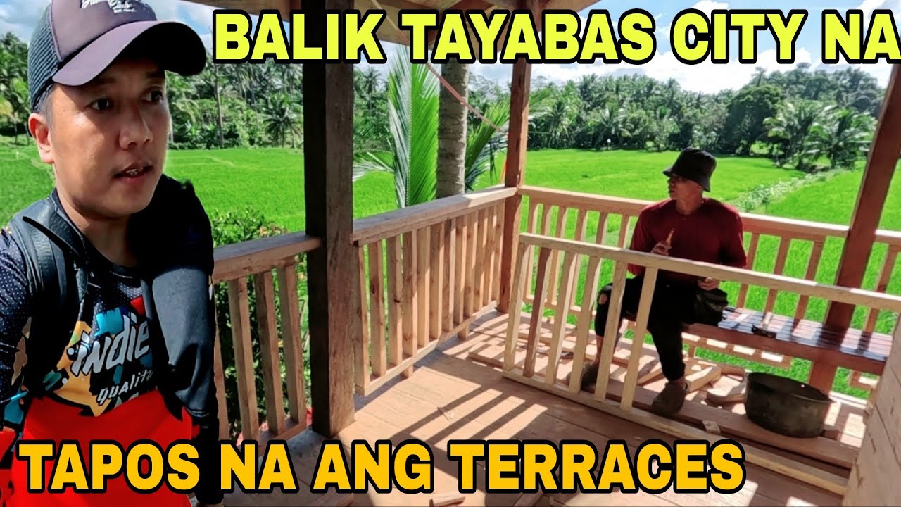 Balik tayabas na ulit,tapos na ang terrace ng bagong bahay sa bukid pagtatanim ng luya at balinghoy