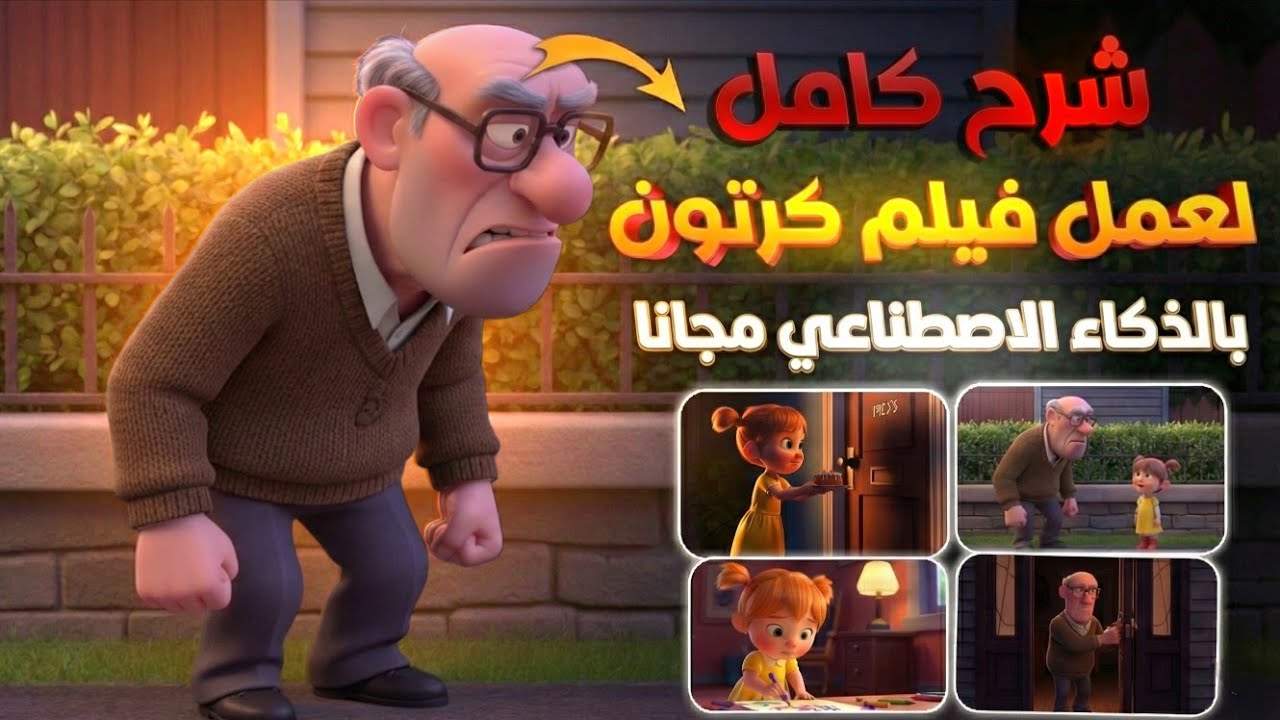 انشاء فيلم كرتون كامل بالذكاء الاصطناعي مجاناً للمبتدئين | أدوات مجانية 100%