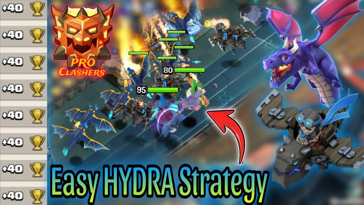 HYDRA Is Back In Ranked Legend League. RC Charge+Dragon & Dragon Rider Easy Combo. Army 👇