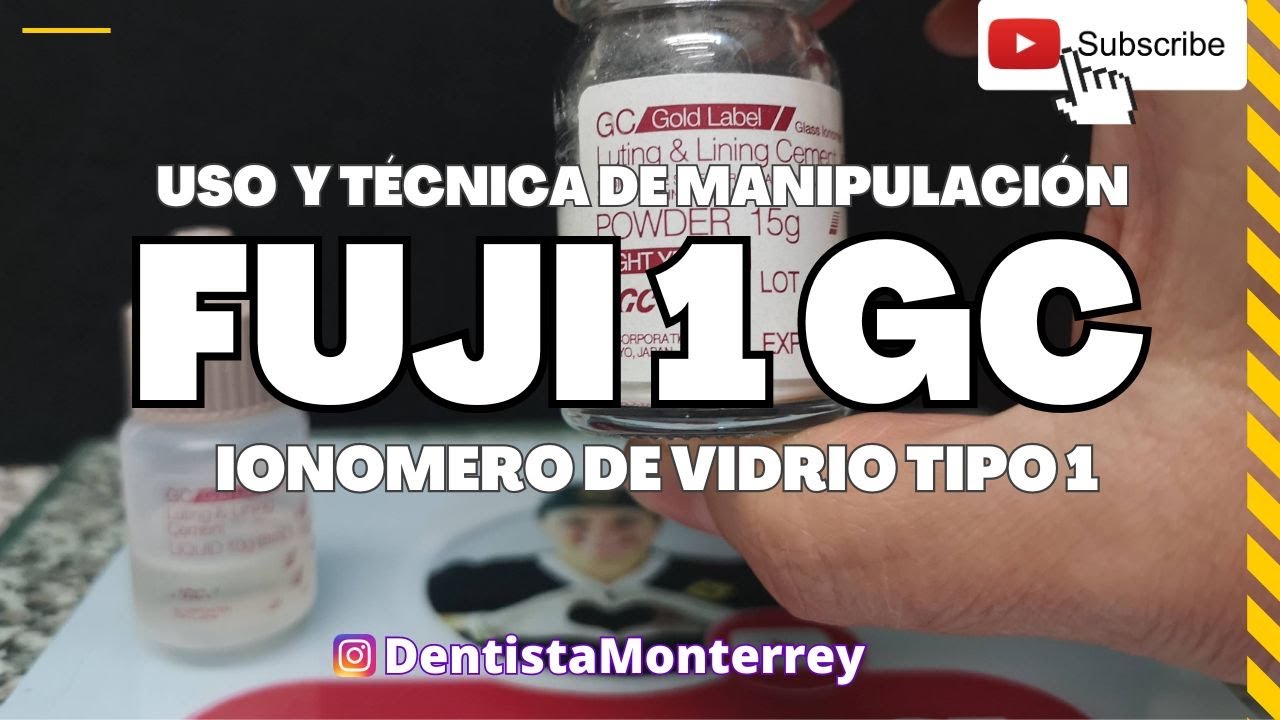IONOMERO de VIDRIO Tipo1 #FujiGC👅Mezcla y Uso #CementosDentales