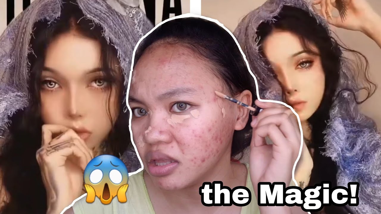 The Cry!ng Angel MakeupLook!+ trying New makeupTechnique!