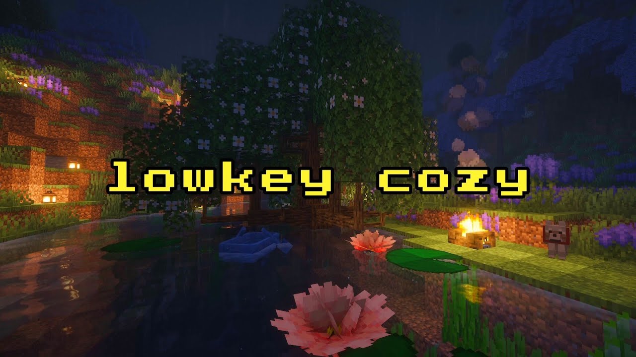 lowkey cozy ✨ healing sleep tonight... [minecraft music fire & rain sounds for sleeping]