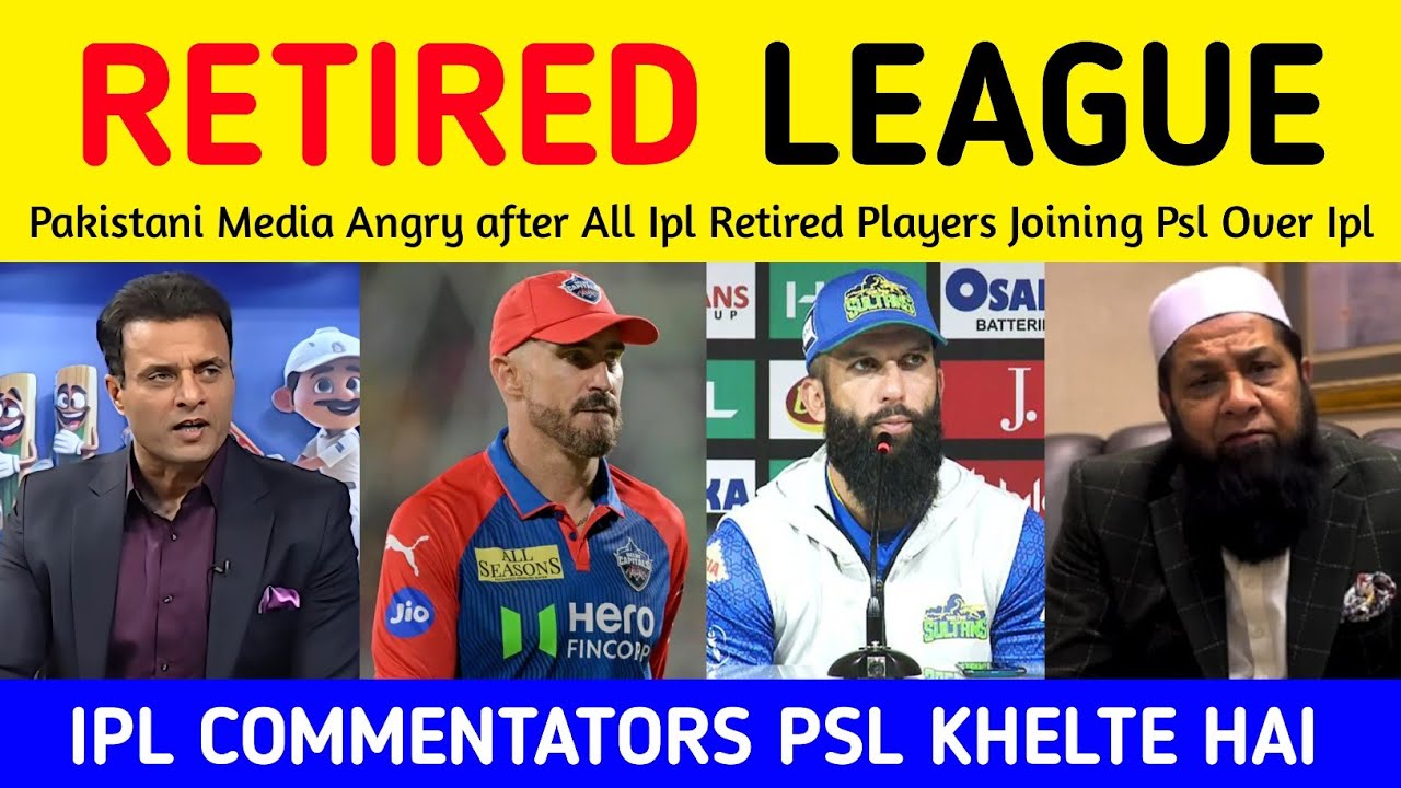 Pak Media after Retired players Joining Psl over Ipl | Pakistani Media on Faf and Moeen Ali