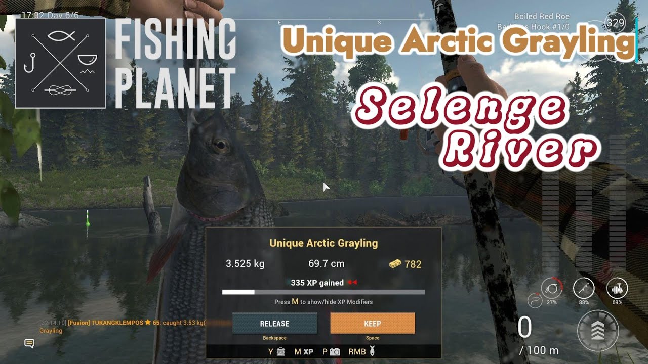 Unique Artic Grayling Selenge River - Fishing Planet