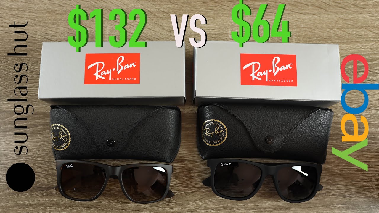 Как распознать поддельные солнцезащитные очки Ray-Ban Justin: полное руководство — Sunglass Hut v...