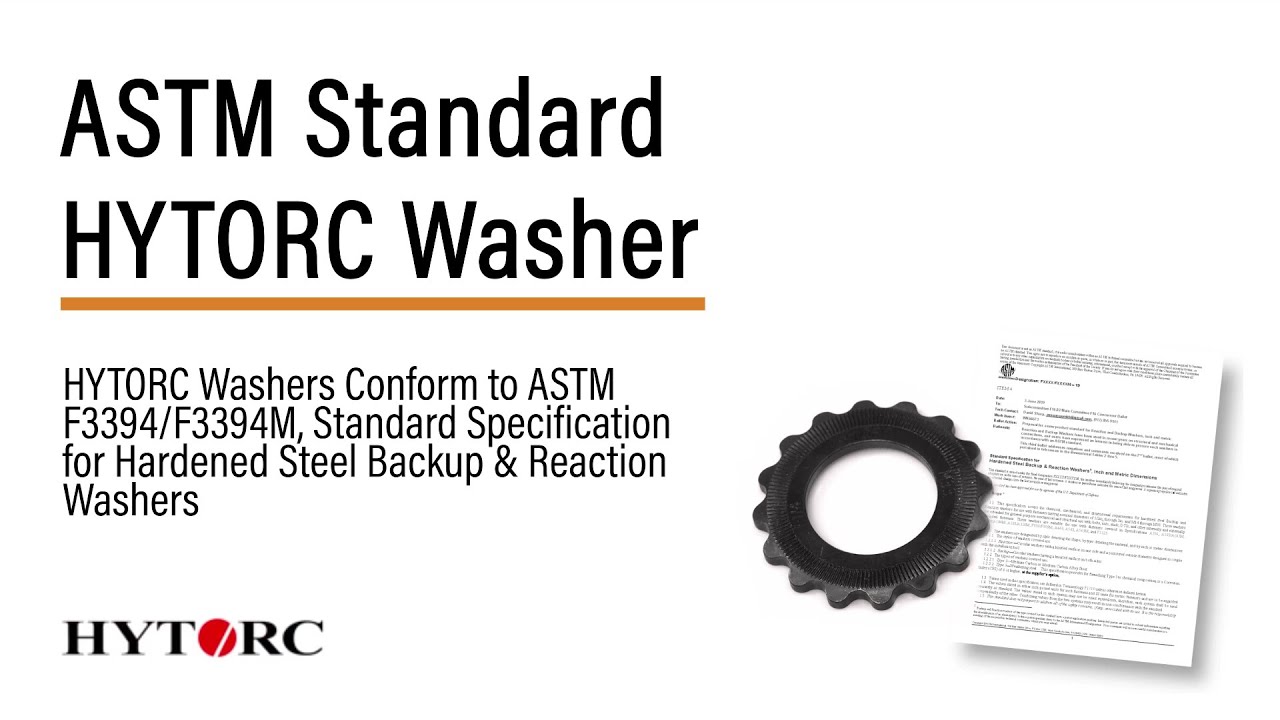 HYTORC Washer - ASTM F3394/F3394M standard