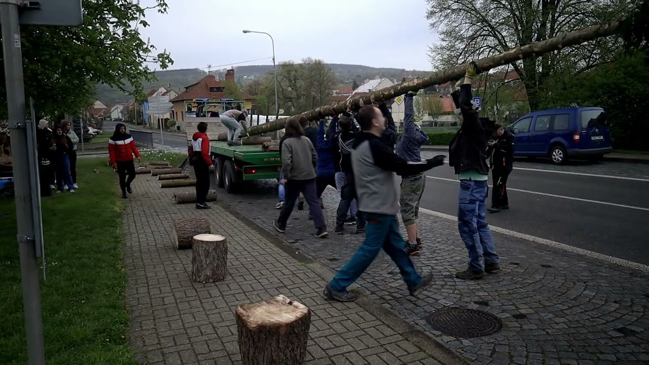 Stavění máje ve Vlčnově 2023