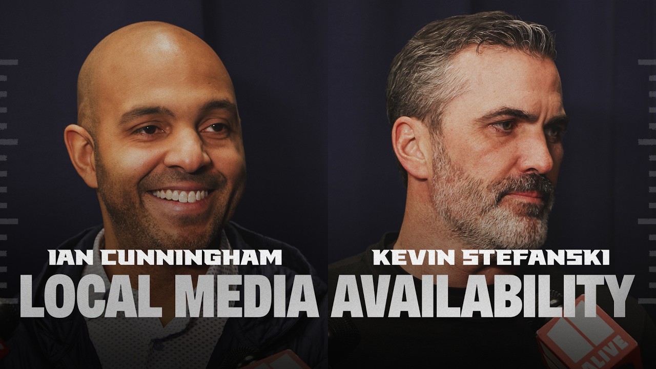 GM Ian Cunningham and HC Kevin Stefanski speak to Atlanta media at the 2026 NFL Scouting Combine