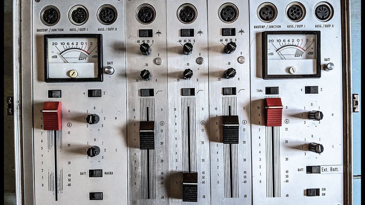 Direct audio demo: 1960s Sennheiser M101 console