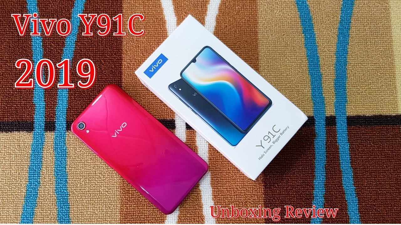 VIVO Y91C SUNSET RED 2019 Unboxing